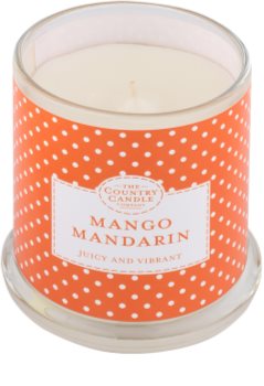 Country Candle Mango Mandarin bougie parfumée dans verre avec couvercle