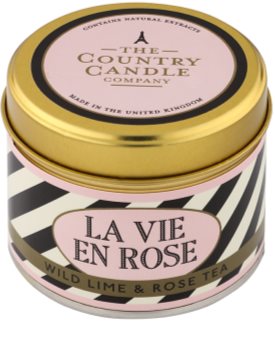 Country Candle Wild Lime & Rose Tea vela perfumado Em placa