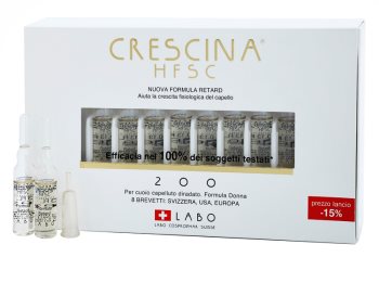 Crescina HFSC 200 ampule proti počátečnímu řídnutí vlasů pro ženy