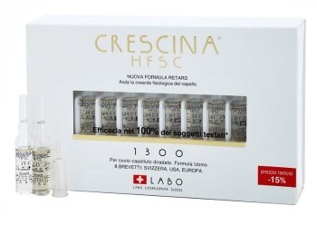 Crescina HFSC 1300 flacon împotriva subțierii avasate a părului pentru barbati
