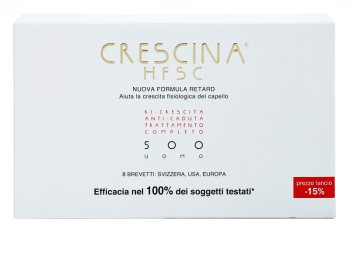 Crescina HFSC 500 flacon împotriva subțierii intermediare și avansate a părului pentru barbati