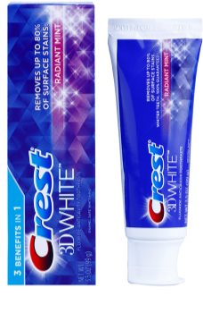 Crest 3D White Radiant Mint Toothpaste For Pearly White Teeth