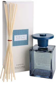 Culti Heritage Blue Arabesque Aroma Diffuser With Refill 500 ml Smaller Pack (Aqqua)