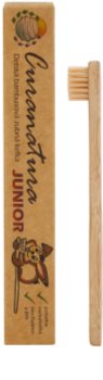 Curanatura Junior Bamboo Toothbrush for Kids Extra Soft