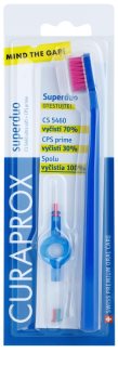 Curaprox 5460 Ultra Soft Superduo зубна щітка + запасні міжзубні щітки з тримачем