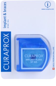 Curaprox DF 845 hilo dental para aparatos e implantes dentales