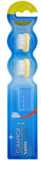 Curaprox Sonic Power cabeças de substituição para escova de dentes com bateria sónica 2 pçs