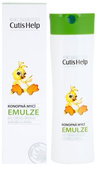 CutisHelp Mimi lotiune pentru curatare cu extract de canepa pentru nou-nascuti si copii