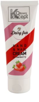 Dairy Fun Strawberry hydratační krém na ruce a nehty