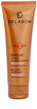 Delarom Bronze Doré loțiune de corp de protecție cu activator de bronzare SPF 30