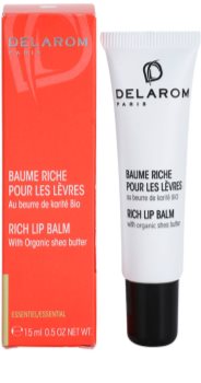 Delarom Essential balsam de buze cu unt de shea organic