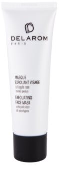 Delarom Essential máscara peeling facial com argila rosa
