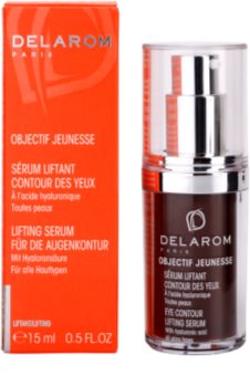 Delarom Lifting ser cu efect de lifting pentru conturul ochilor cu acid hialuronic