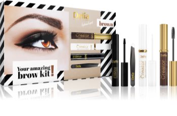 Delia Cosmetics Eyebrow Expert Brown coffret cosmétique IV. (sourcils) pour femme