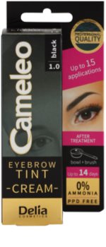 Delia Cosmetics Cameleo Vopsea crema profesionala pentru sprancene fără amoniac