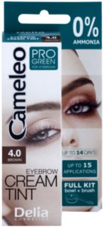 Delia Cosmetics Cameleo Pro Green tinta per sopracciglia senza ammoniaca