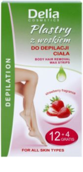 Delia Cosmetics Depilation Strawberry Fragrance voskové depilační pásky na tělo