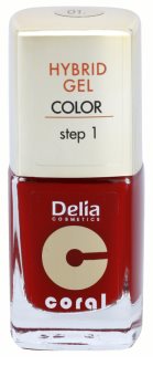 Delia Cosmetics Coral Nail Enamel Hybrid Gel gel lak za nohte