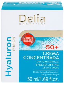 Delia Cosmetics Hyaluron Fusion 50+ spevňujúci protivráskový krém