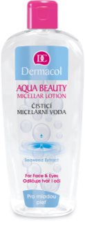 Dermacol Aqua Beauty agua micelar limpiadora para pieles jóvenes