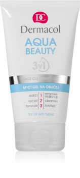 Dermacol Aqua Beauty umývací gél na tvár 3v1