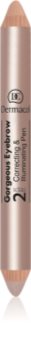 Dermacol Gorgeous Eyebrow anticearcan și iluminator pentru sprancene 2 in 1
