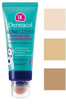 Dermacol Acnecover тональний крем та коректор для проблемної шкіри