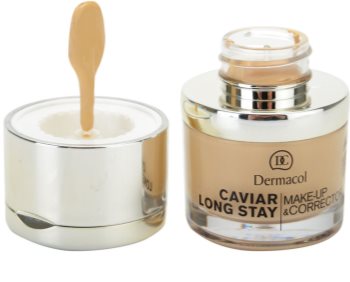 Dermacol Caviar Long Stay стійкий тональний крем з екстрактом ікри та вдосконалюючий коректор