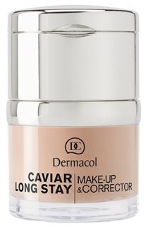 Dermacol Caviar Long Stay стійкий тональний крем з екстрактом ікри та вдосконалюючий коректор