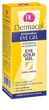 Dermacol Gold żel odświeżający przeciw obrzękom i cieniom