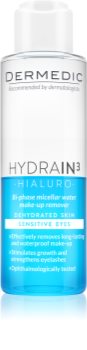 Dermedic Hydrain3 Hialuro eau micellaire bi-phasée yeux