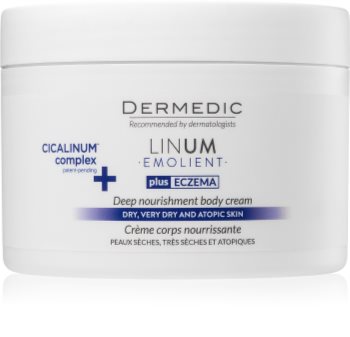 Dermedic Linum Emolient nährende Körpercreme für trockene bis atopische Haut