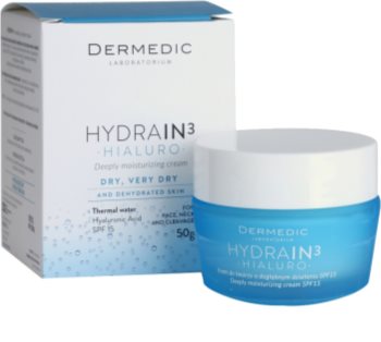 Dermedic Hydrain3 Hialuro crème hydratante en profondeur SPF 15
