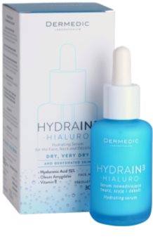 Dermedic Hydrain3 Hialuro Hydraterende Gezichtsserum voor Droge tot Zeer Droge Huid