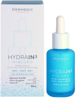Dermedic Hydrain3 Hialuro Hydraterende Gezichtsserum voor Droge tot Zeer Droge Huid