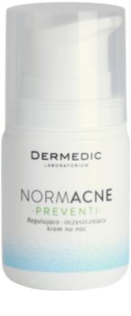 Dermedic Normacne Preventi nočna regulativna in čistilna krema za obraz