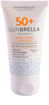 Dermedic Sunbrella ásványi védő krém normális és száraz bőrre SPF 50+
