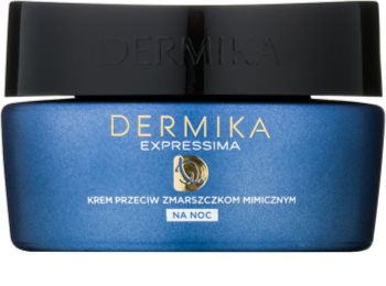 Dermika Expressima crème de nuit régénératrice anti-rides d'expression