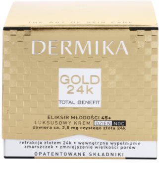 Dermika Gold 24k Total Benefit luxuriöse verjüngende Creme 45+
