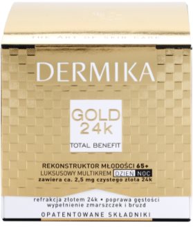Dermika Gold 24k Total Benefit crème luxe rajeunissante 65+