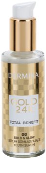 Dermika Gold 24k Total Benefit sérum rajeunissant pour une peau lumineuse et lisse