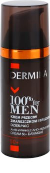 Dermika 100% for Men Crema impotriva ridurilor profunde. 50+