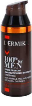 Dermika 100% for Men Crema impotriva ridurilor profunde. 50+