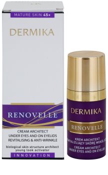 Dermika Renovelle 45+ crème yeux revitalisante anti-rides et anti-cernes
