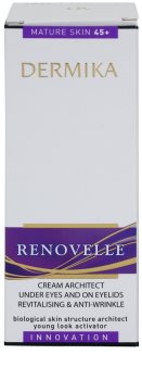 Dermika Renovelle 45+ crème yeux revitalisante anti-rides et anti-cernes