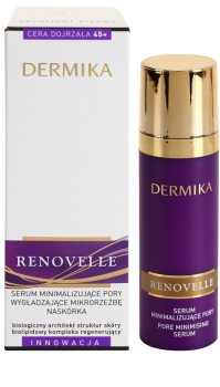 Dermika Renovelle 45+ sérum facial para alisar pele e minimizar poros