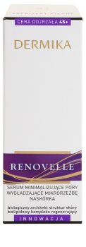Dermika Renovelle 45+ sérum facial para alisar pele e minimizar poros