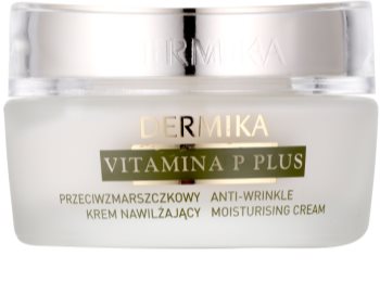 Dermika Vitamina P Plus crema hidratante antiarrugas para pieles sensibles con tendencia a las rojeces