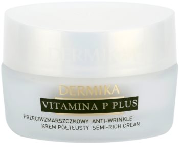 Dermika Vitamina P Plus Anti-Wrinkle Cream for Sensitive, Redness-Prone Skin