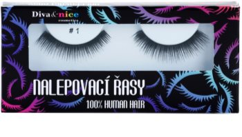 Diva & Nice Cosmetics Accessories nalepovací řasy z přírodních vlasů
